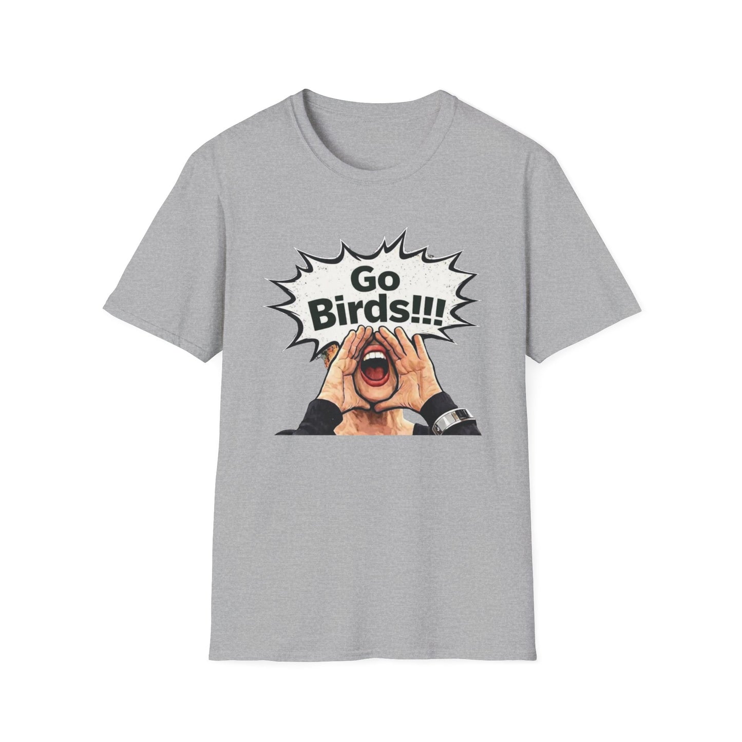 Go Bird Shouting Fan T-Shirt