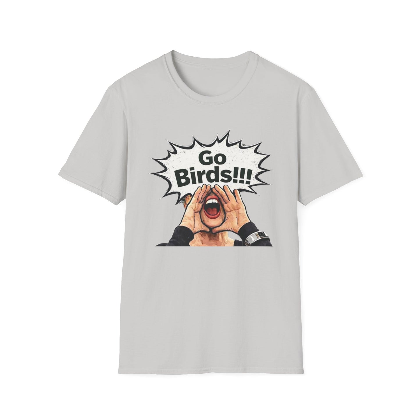 Go Bird Shouting Fan T-Shirt