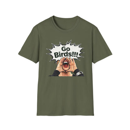 Go Bird Shouting Fan T-Shirt