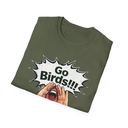 Go Bird Shouting Fan T-Shirt