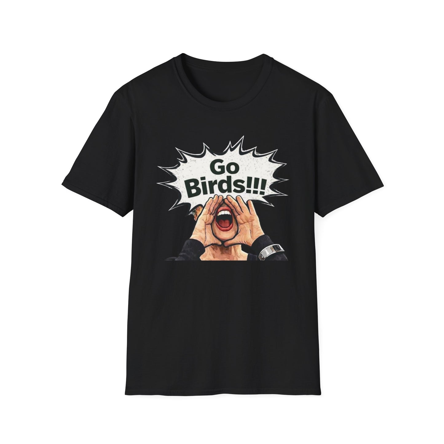 Go Bird Shouting Fan T-Shirt