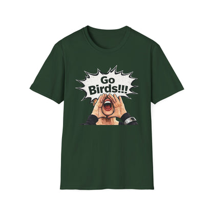 Go Bird Shouting Fan T-Shirt