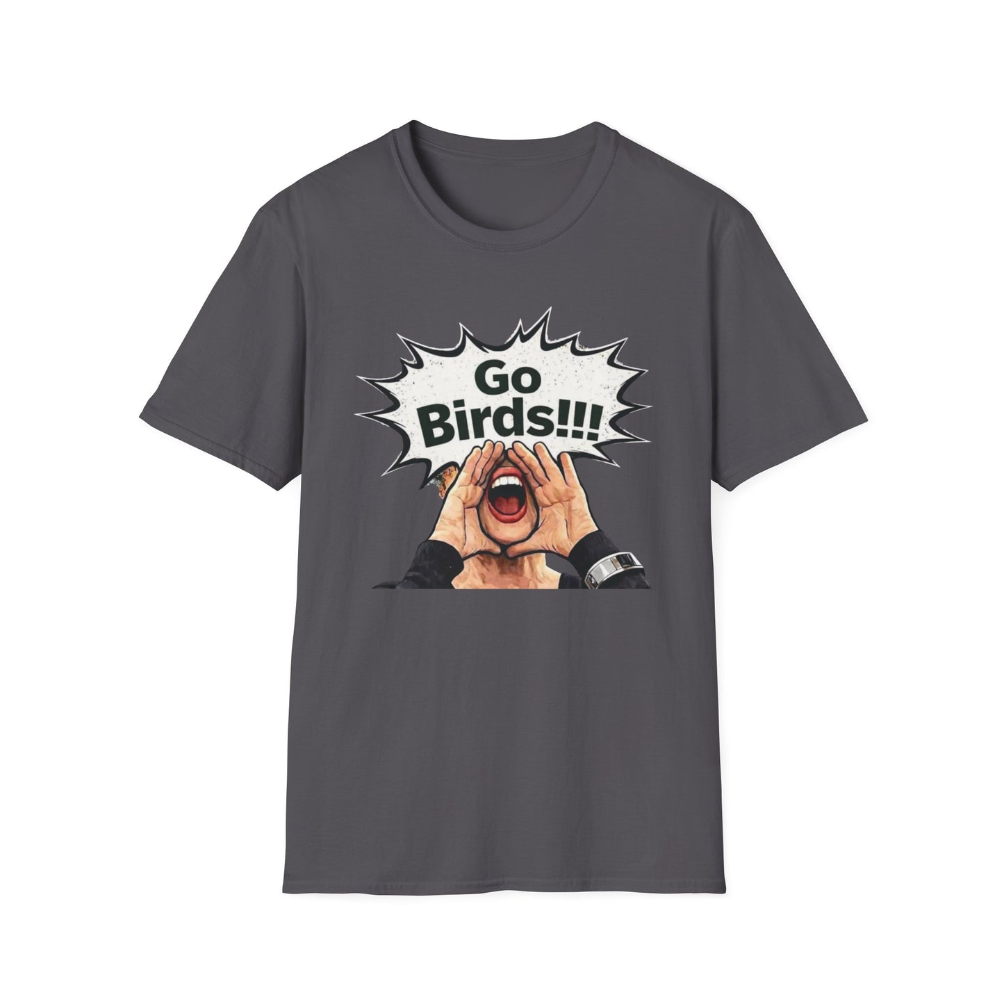 Go Bird Shouting Fan T-Shirt